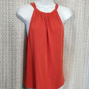 Green Envelope Women's Orange Halter Tank Top